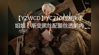 【YZWCD】YC210红发jk小姐姐！渐变黑丝配蕾丝透明内！