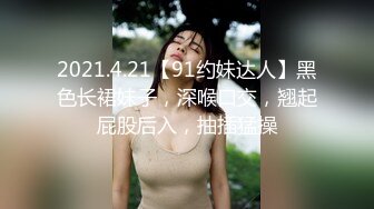 2021.4.21【91约妹达人】黑色长裙妹子，深喉口交，翘起屁股后入，抽插猛操