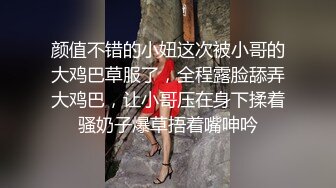 颜值不错的小妞这次被小哥的大鸡巴草服了，全程露脸舔弄大鸡巴，让小哥压在身下揉着骚奶子爆草捂着嘴呻吟