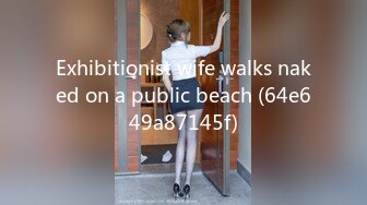 Exhibitionist wife walks naked on a public beach (64e649a87145f)