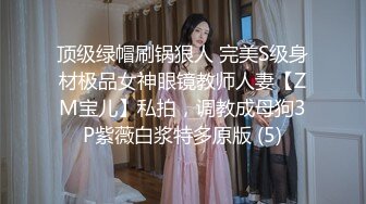 顶级绿帽刷锅狠人 完美S级身材极品女神眼镜教师人妻【ZM宝儿】私拍，调教成母狗3P紫薇白浆特多原版 (5)