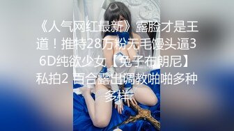 《人气网红最新》露脸才是王道！推特28万粉无毛馒头逼36D纯欲少女【兔子布朗尼】私拍2 百合露出调教啪啪多种多样