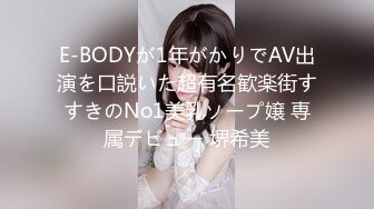 E-BODYが1年がかりでAV出演を口説いた超有名歓楽街すすきのNo1美乳ソープ嬢 専属デビュー 堺希美